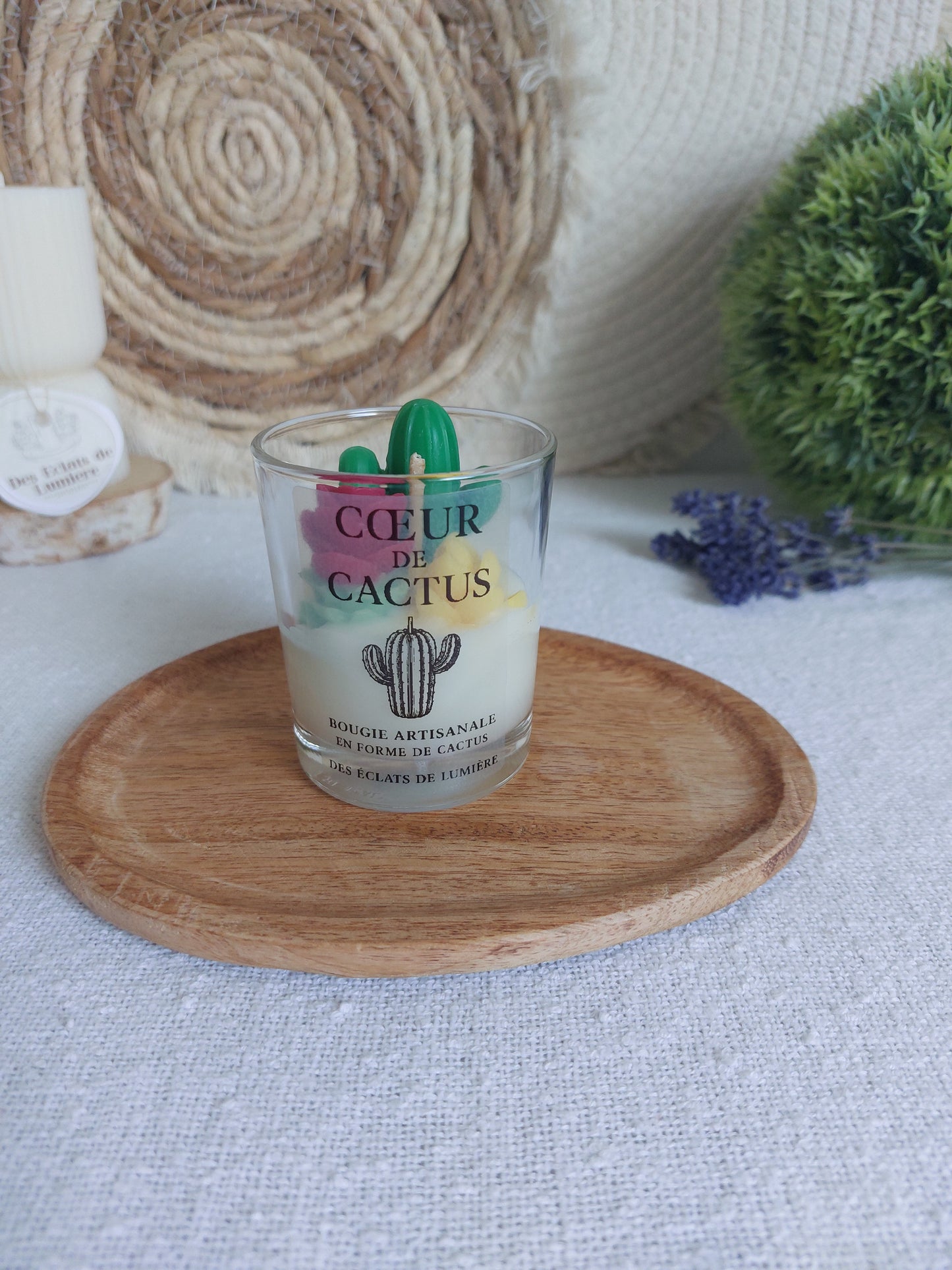 Bougie Coeur de Cactus