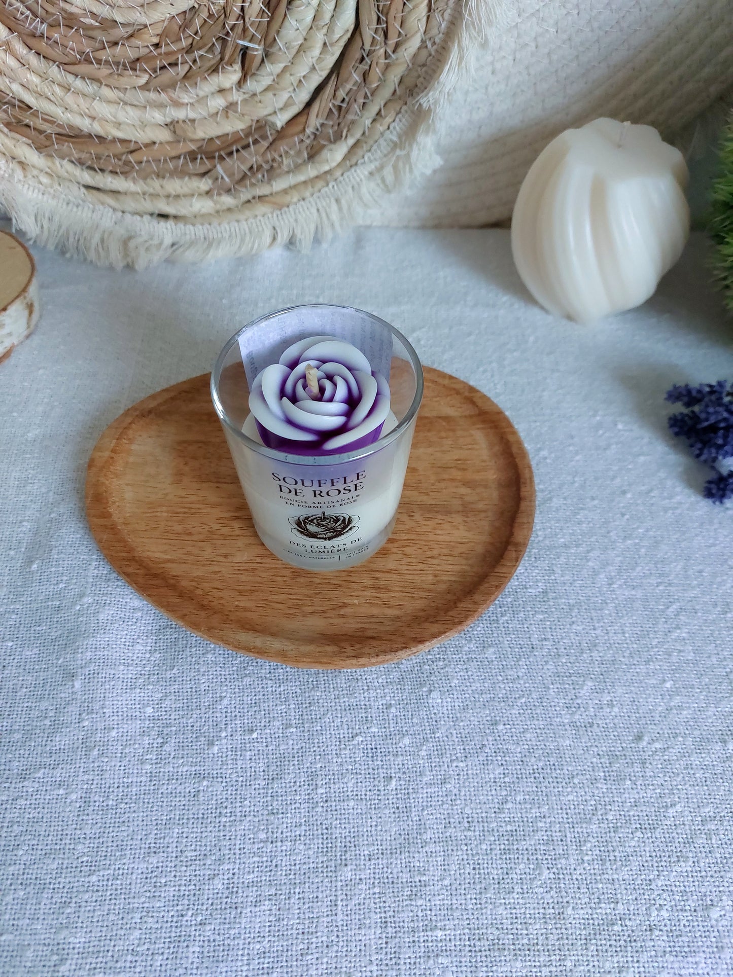Bougie parfumée Souffle de rose