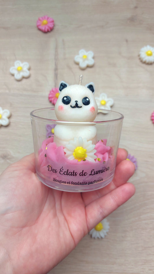 Bougie Moyen Format Chat de printemps