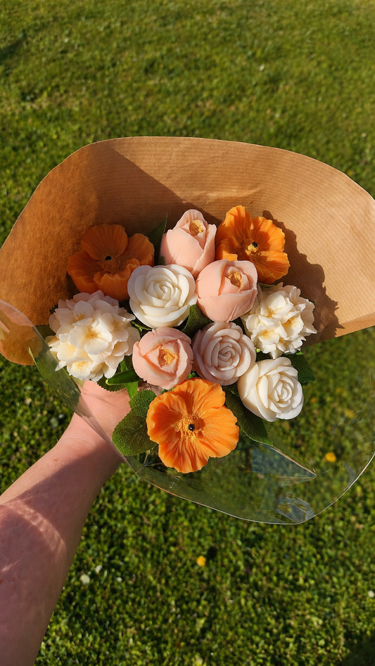 Bouquet de fleurs sur tige