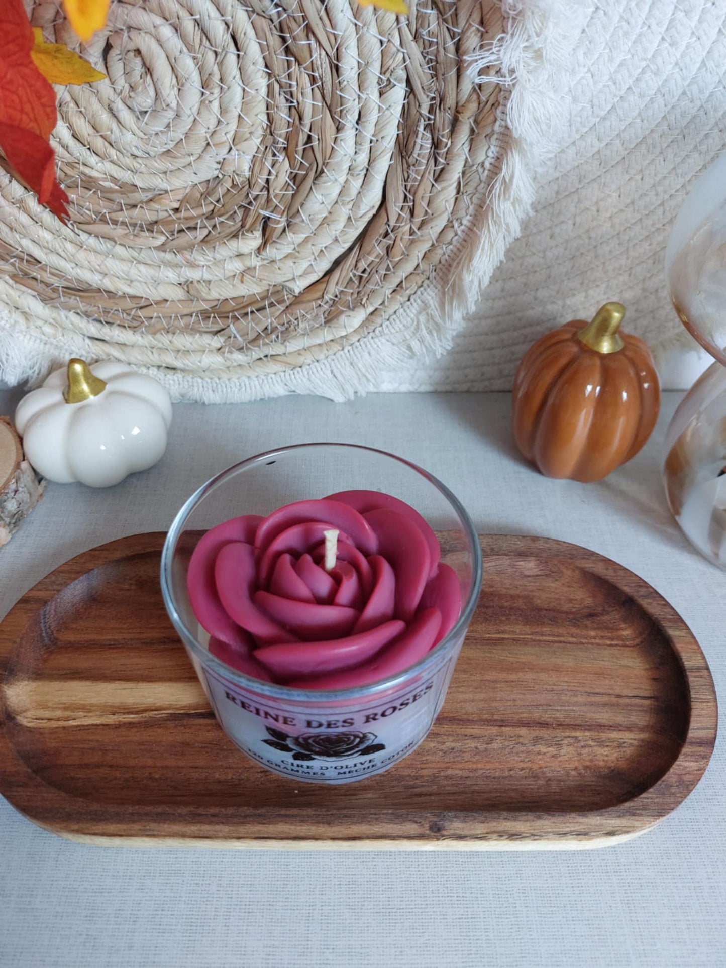 Bougie parfumé format Moyen Reine des roses