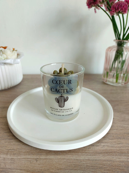 Bougie Petit Format Coeur de Cactus variante 2