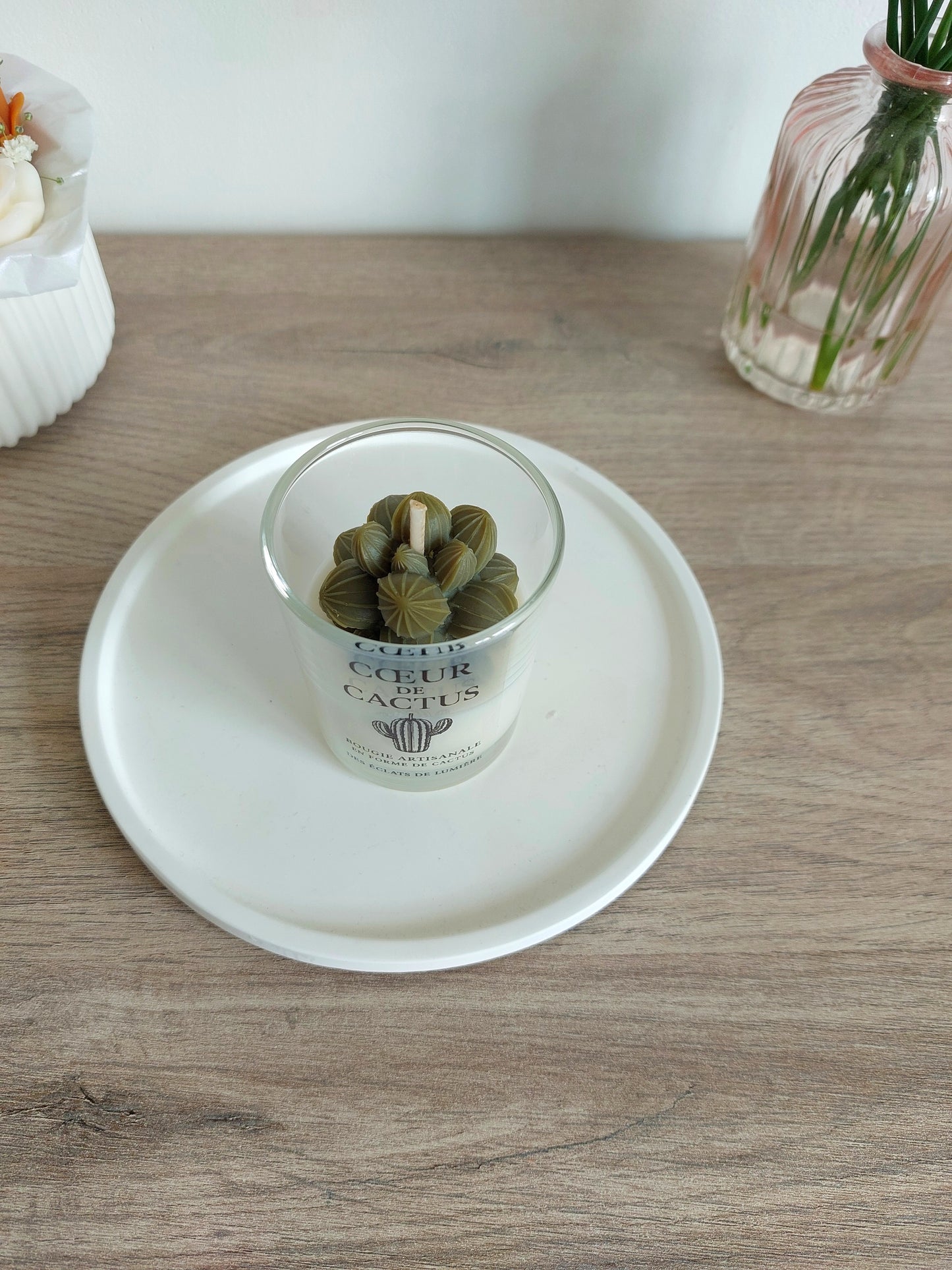 Bougie Petit Format Coeur de Cactus variante 2