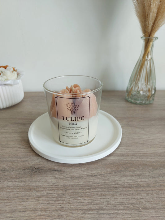 Bougie Grand Format Tulipes No.3