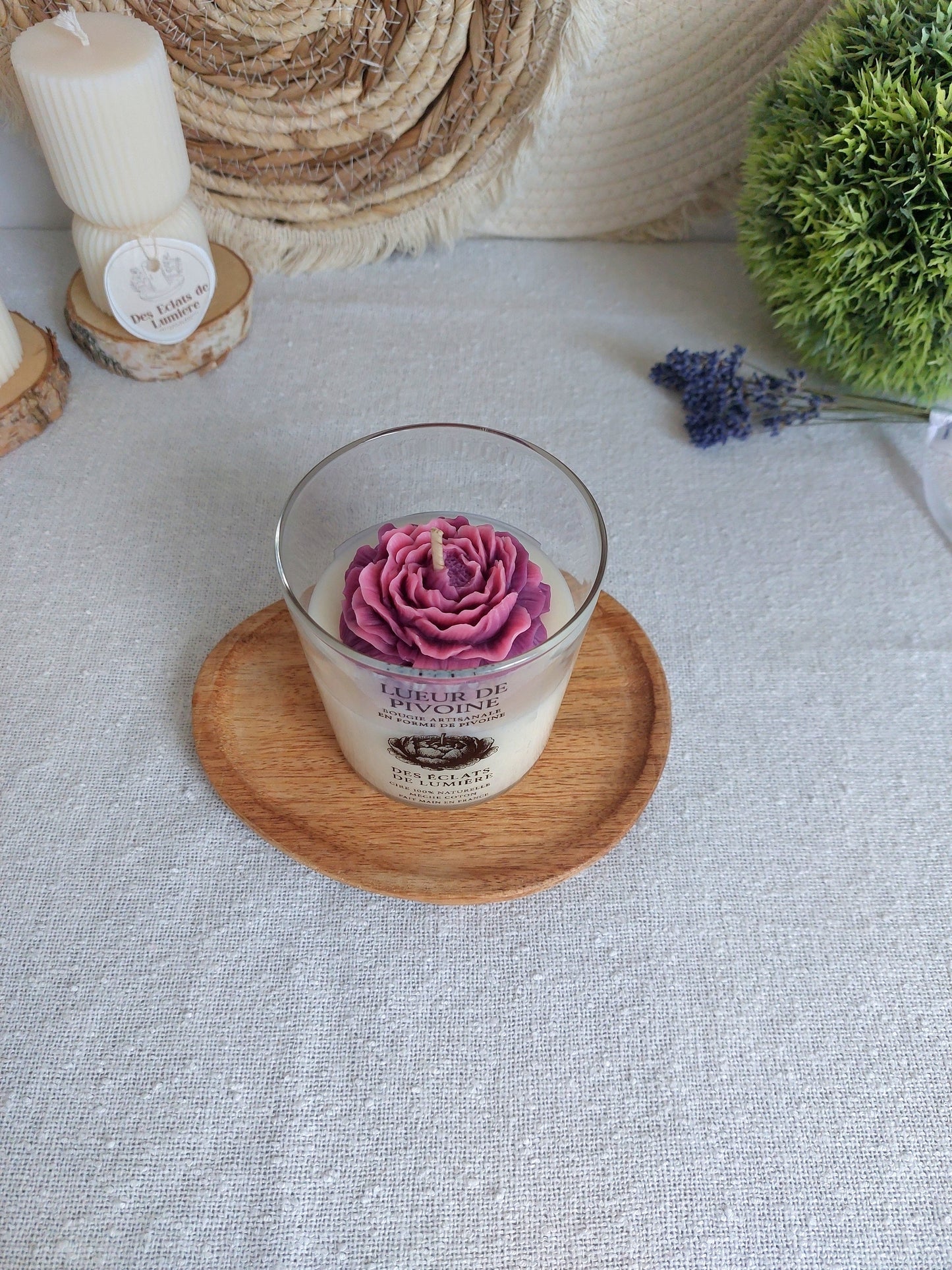 Bougie Grand Format Lueur de Pivoine