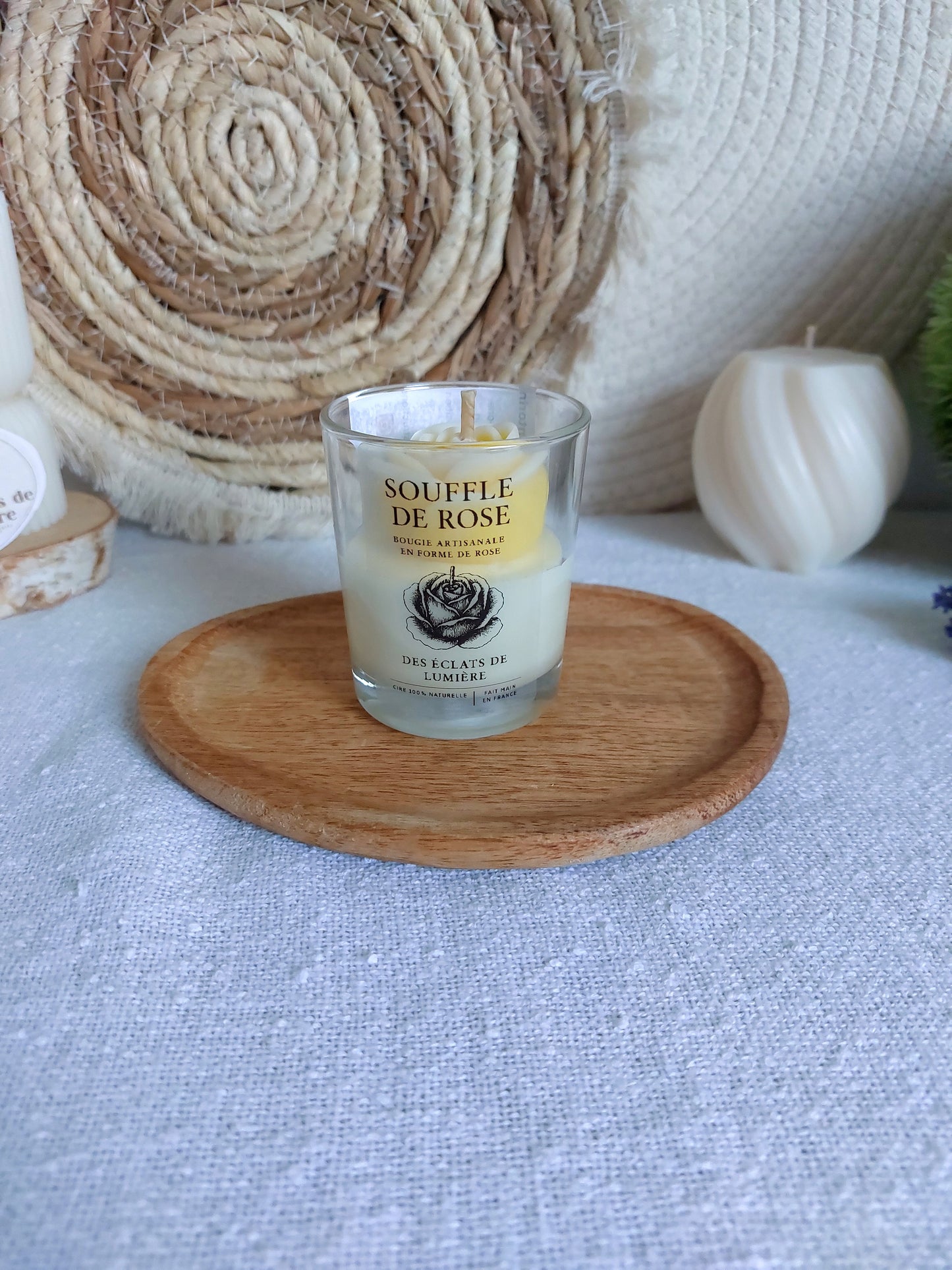 Bougie parfumée Souffle de rose