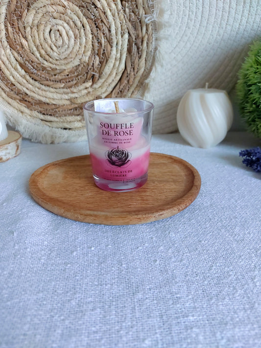 Bougie parfumée Souffle de rose