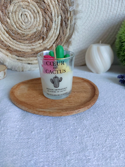 Bougie Coeur de Cactus