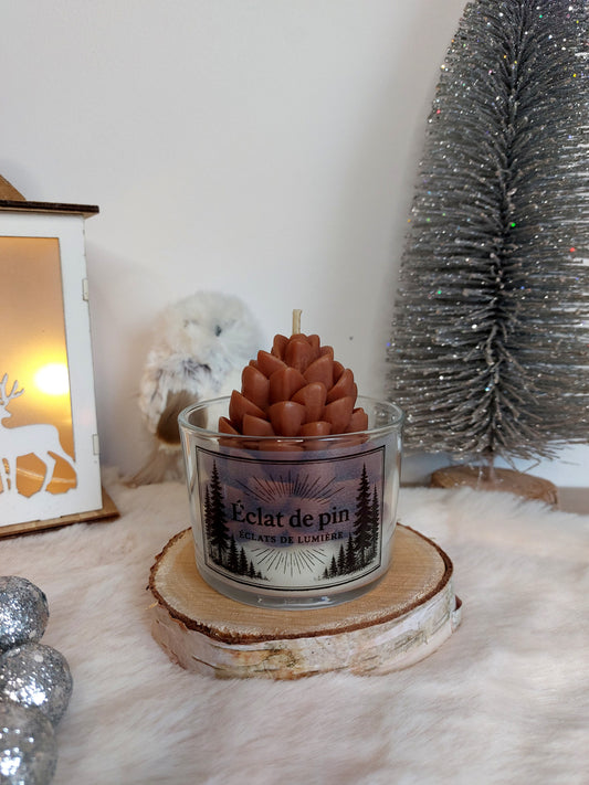 Bougie Eclat de pin Moyen Format