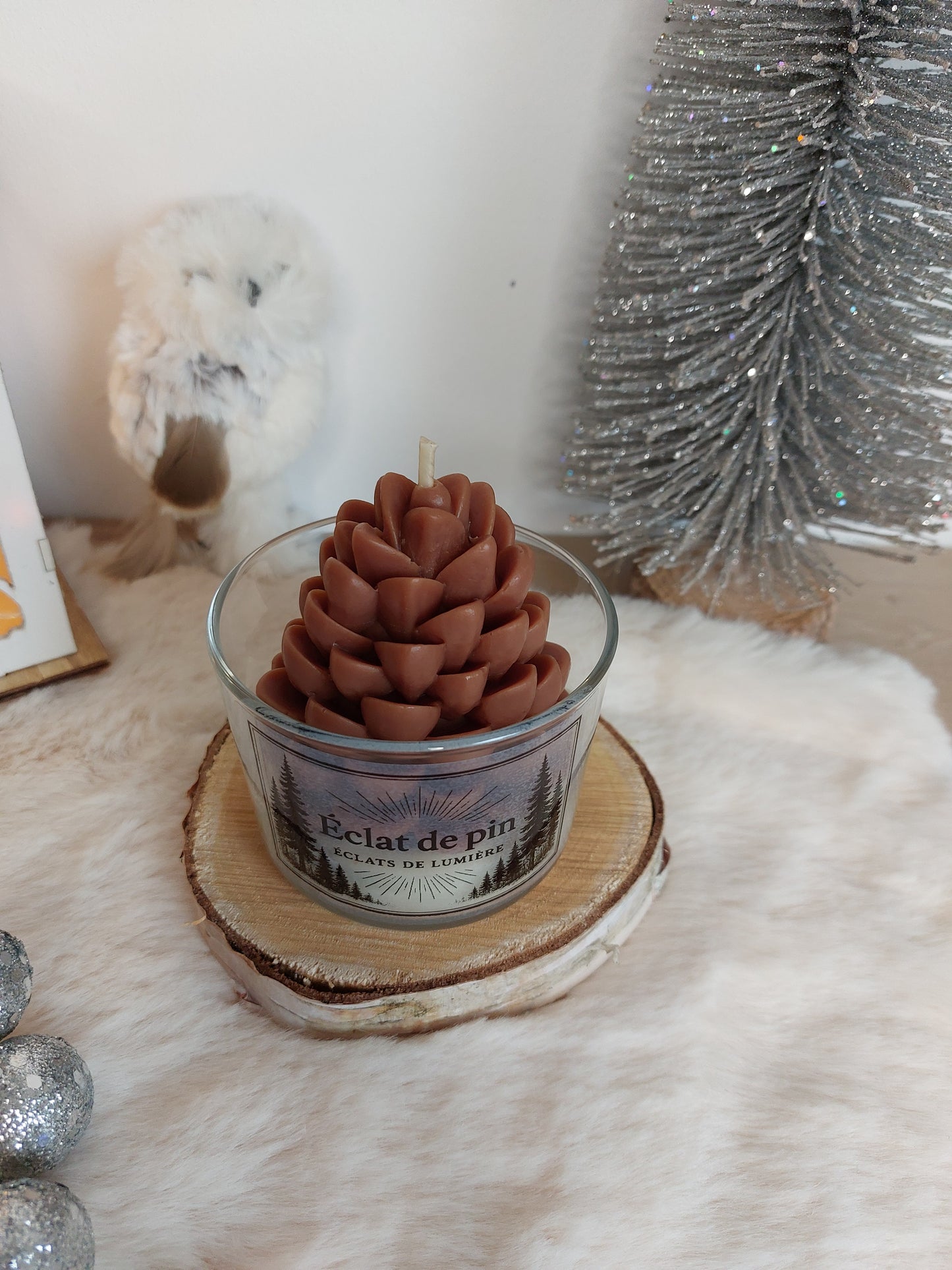 Bougie Eclat de pin Moyen Format