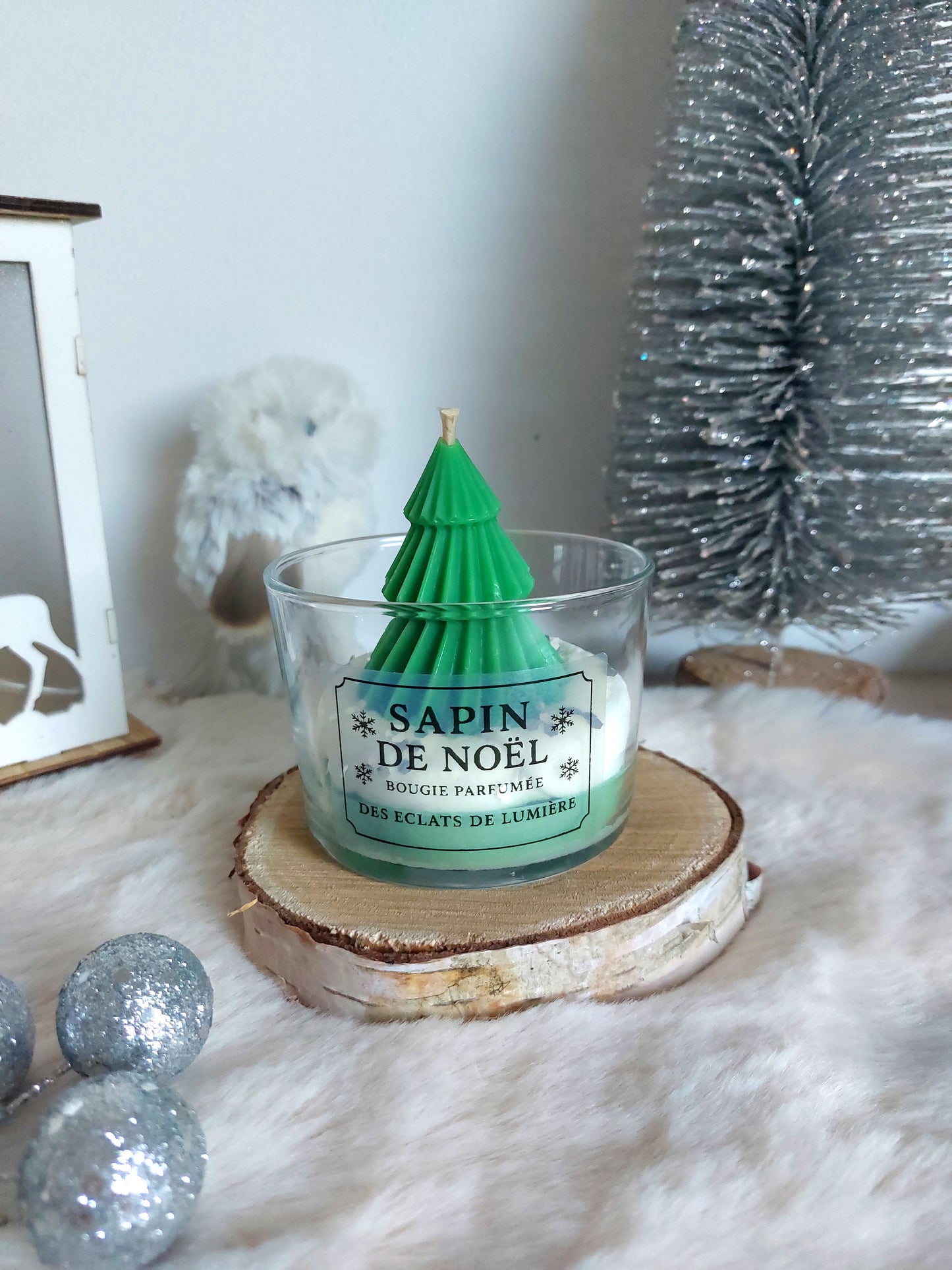 Bougie Moyen Format Sapin de Noël
