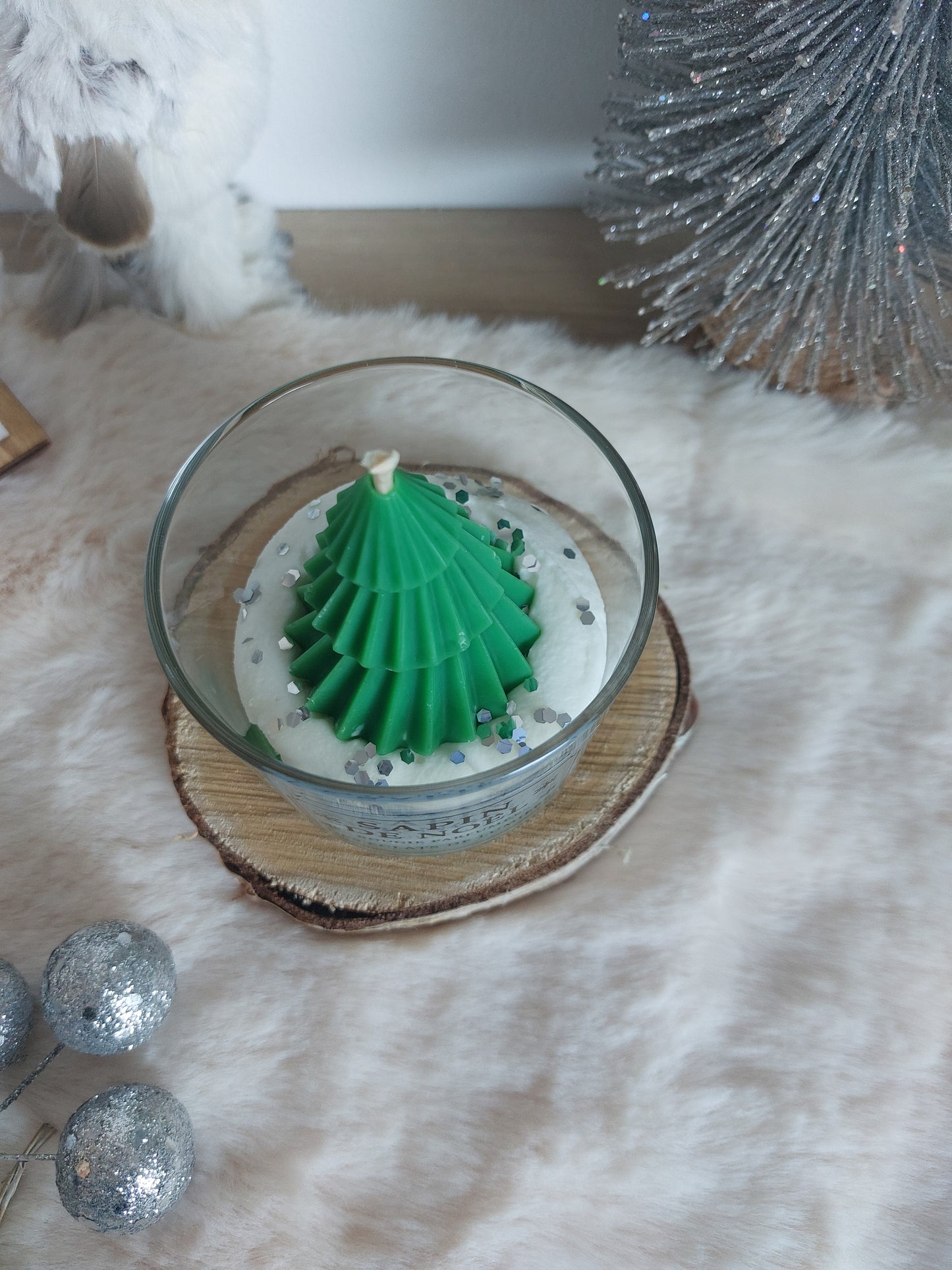 Bougie Moyen Format Sapin de Noël