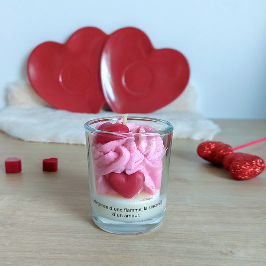 Bougie Petit format Petit coeur Saint-Valentin