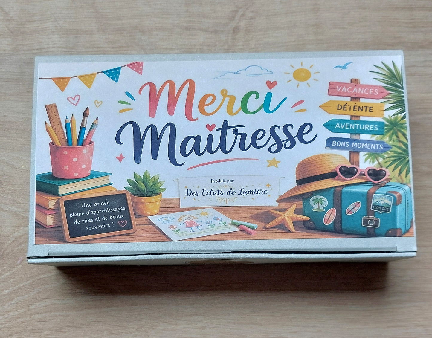 Coffret cadeau fin d'année scolaire